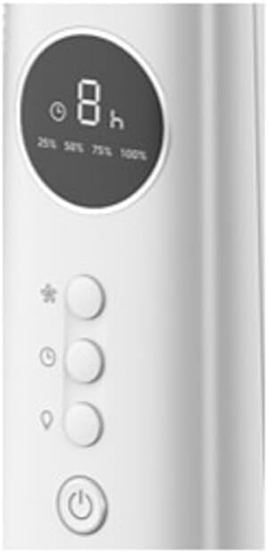 Midea Rechargeable Stand Fan 25W 9-Speed Remote